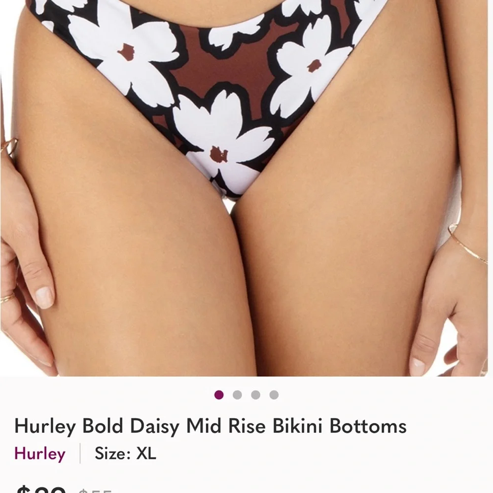 Abercrombie & Fitch and Hurley Black ,White & Brown 2 pc bikini set